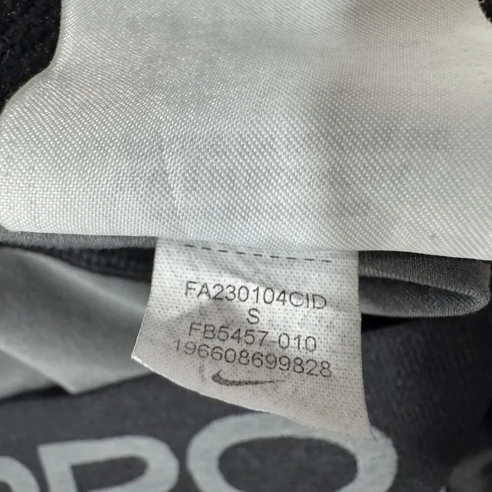 Nike Pro Compression Shorts Small Black Gray Logo Athletic Training FB6457-010